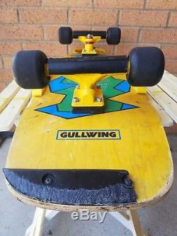 VTG 1980s T&C TOWN AND COUNTRY 1984 SKATEBOARD DECK COMPLETE GULLWING OLD SCHOOL