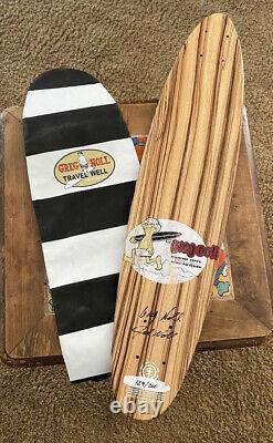 VTG Greg Noll Travel Well Wooden Skateboard Deck Sidewalk Cruiser & COVER