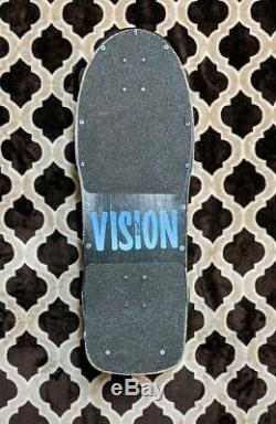 VTG OG 80s Vision Skateboards Mark Gator Rogowski Green Spiral Pro Model Deck