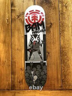 Very Rare Bam Margera Element Skateboard Deck Never Used But Scratched Up