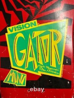 Very Rare Vintage NOS 80s Vision skateboard OG Gator Mark Rogowski Mini Natas