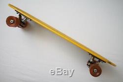 Vintage 1970s Bahne Skateboard Yellow Deck Da Kine Cadillac Wheels Retro Classic