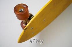 Vintage 1970s Bahne Skateboard Yellow Deck Da Kine Cadillac Wheels Retro Classic