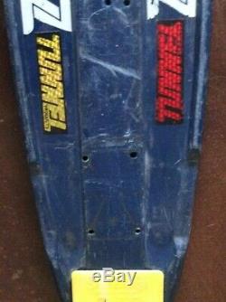 Vintage 1970s Blue Z-FLEX Skateboard Deck Sea Breeze Skid Plate Dogtown