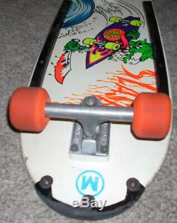 Vintage 1980's Santa Cruz Slasher Meek Model Skateboard Deck OJ II Independent