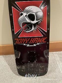 Vintage 1980s OG POWELL PERALTA Tony Hawk Skateboard Black Deck Mcgill Roskopp