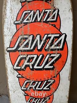 Vintage 1985 Santa Cruz Mulit DOT Rare Skateboard Deck White Pink FULL SET UP