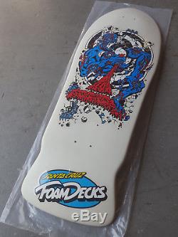 Vintage 1986 Rare Santa Cruz Rob Roskopp FOAM Skateboard Deck