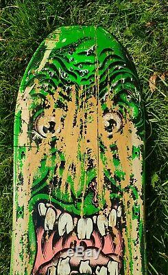 Vintage 1986 Santa Cruz Rob Roskopp Street Face Skateboard Deck Rare Color