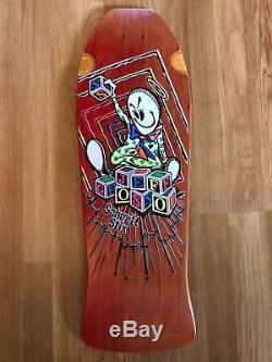 Vintage 1986 Schmitt Stix Jeff Grosso Ragdoll/Blocks Skateboard Deck NOS Rare