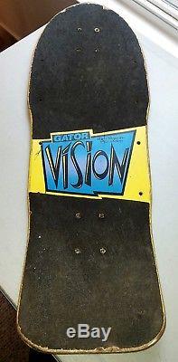 Vintage 1986 Vision Mark GATOR Rogowski Skateboard Deck SUPER RARE LOGO BLEM