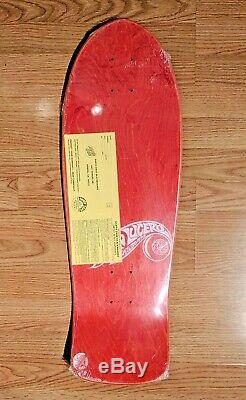 Vintage 1989 NOS Santa Cruz John Lucero Street Thing 2 Red Stain Skateboard Deck