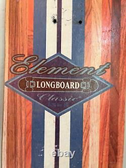 Vintage 1990s ELEMENT Longboard Classic 38 x 8.75 Skateboard Deck