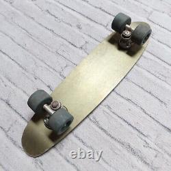 Vintage 70s Banzai Golden Aluminum Skateboard Complete Cruiser Sidewalk Surfer