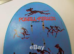 Vintage 80's Powell Peralta Lance Mountain Skateboard Deck Rare Blue DIP 7 Ply