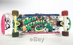 Vintage 80s Jeff Kendall Santa Cruz Graffiti Skateboard