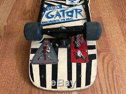 Vintage 80s OG Vision Gator Skateboard Deck Trucks Wheels NOS V1 Mark Rogowski