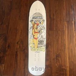 Vintage 90s Stussy x Mr Cartoon Los Angeles Lowrider Longboard Skate Deck RARE
