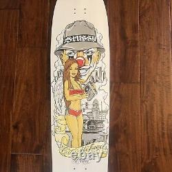 Vintage 90s Stussy x Mr Cartoon Los Angeles Lowrider Longboard Skate Deck RARE
