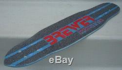 Vintage BREWER Freestyle Fiberglass Slalom Skateboard Deck Hobie Bahne G&S Sims