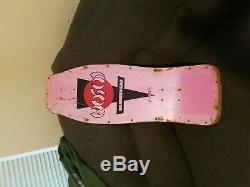 Vintage Christian Hosoi Original Hammerhead Skateboard Deck Pink