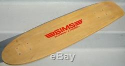 Vintage Early SIMS SUPERPLY MODEL Skateboard Deck