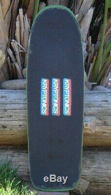 Vintage KRYPTONICS Tri-Logo Foam Core Skateboard Deck Kryptonic