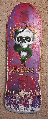 Vintage Mike McGill Original Snake and Skull Powell Peralta Skateboard Deck