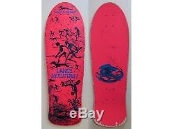 Vintage NOS 1987 Powell Peralta Lance Mountain Skateboard Deck Hot Pink Skater