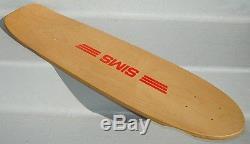 Vintage NOS SIMS Lonnie Toft Skateboard Deck 1970s