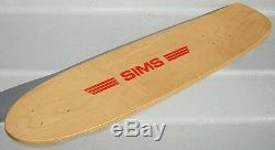 Vintage NOS SIMS Lonnie Toft Skateboard Deck 1970s