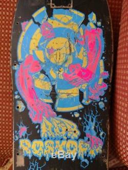 Vintage OG santa cruz 80's rob roskopp target skateboard deck