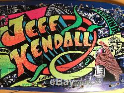 Vintage Old School Santa Cruz Jeff Kendall Graffiti Street Skateboard Deck 80s