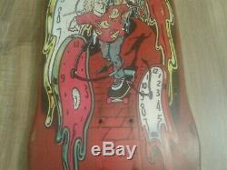 Vintage Original Santa Cruz Claus Grabke Skateboard Deck Red # 373