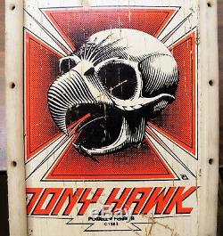 Vintage POWELL PERALTA 1983 TONY HAWK CHICKEN SKULL DECK complete skateboard RAD