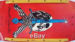 Vintage POWELL PERALTA Skull and Sword Skateboard Deck Dogtown Alva Bones NICE