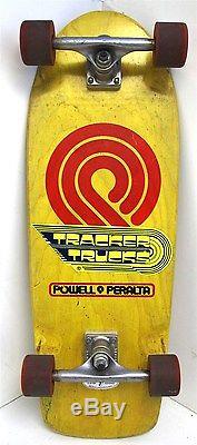 Vintage Powell Peralta Brite Lite Skateboard Deck 1978 RARE YellowithRed