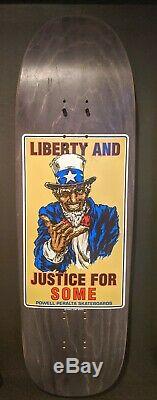 Vintage Powell Peralta Liberty and Justice for Some OG Skateboard Deck Tony Hawk