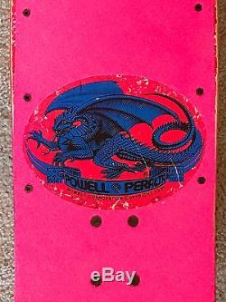 Vintage Powell Peralta Tommy Guerrero Complete Skateboard Pink Dip Dagger Deck