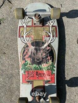 Vintage Santa Cruz Jeff Kendall Deck Skateboard Og Jager Meister Deer Buck Skate