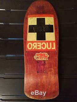 Vintage Santa Cruz John Lucero'black' Cross Skateboard Deck