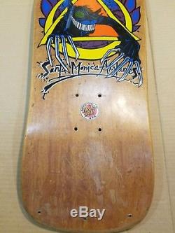 Vintage Skateboard Santa Cruz Natas Evil Cat deck
