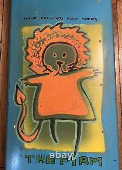 Vintage The Firm Lance Mountian Hand Painted Hand Puppets 1997 Skateboard Deck