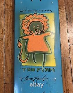 Vintage The Firm Lance Mountian Hand Painted Hand Puppets 1997 Skateboard Deck