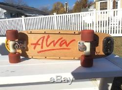 Vintage Tony Alva skateboard. Jay Adams vintage skateboard tracker trucks