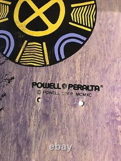 Vintage Tony Hawk Powell Peralta Medallion Skateboard Deck Autographed