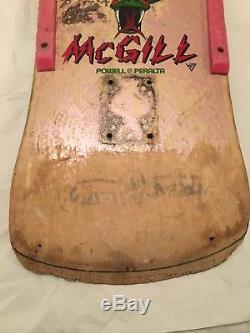 Vintage Used Powell Peralta Mike McGill 80s Original Bonite Skateboard Deck