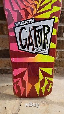 Vintage VISION GATOR Mark Rogowski Skateboard deck Powell Peralta santa Cruz