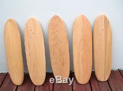 Vintage hobie super surfer wooden sidewalk skateboard surfboard decks 1960s NOS