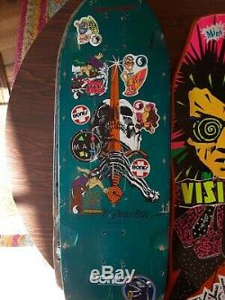 Vintage powell peralta skateboard deck Sword And Skull pig brite Og